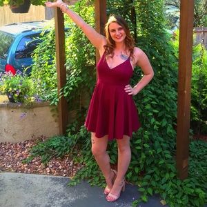 Burgundy Dress